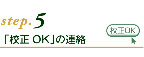 校正OK後、印刷進行